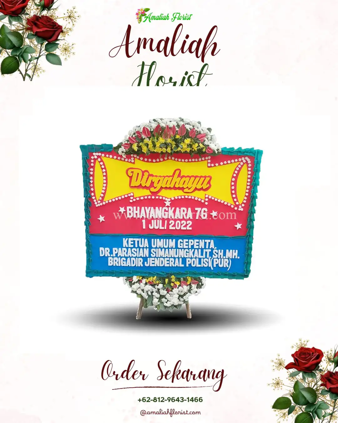 Papan Bunga HUT Ulang Tahun Bengkulu Utara